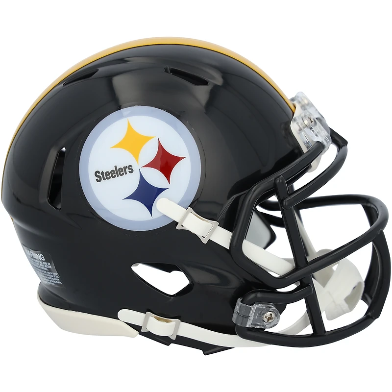 Mini-casque Riddell OVO Speed autographié par Pat Freiermuth des Steelers de Pittsburgh