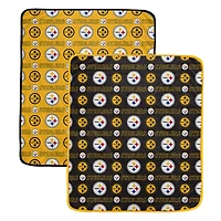 Pegasus Pittsburgh Steelers 60” x 70” Home & Away Two-Piece Blanket Set