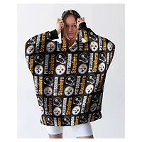 Pegasus Pittsburgh Steelers Homefield Repeat Logo Wearable Hooded Blanket