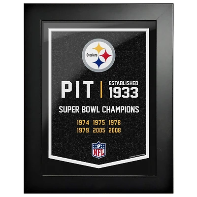 Pittsburgh Steelers - 12'' x 16'' Empire Framed Art