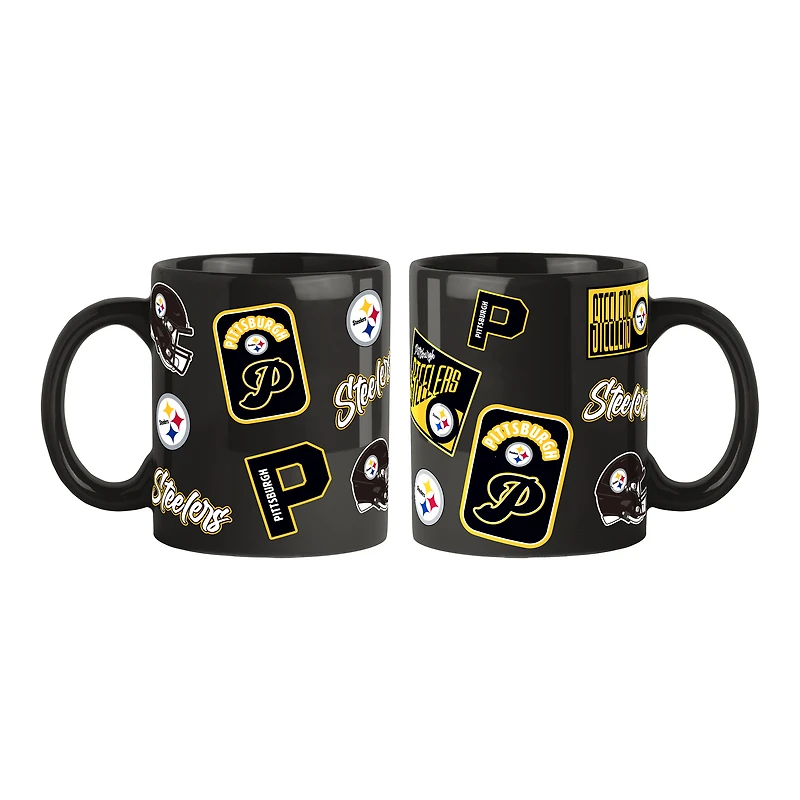 Pittsburgh Steelers 2-Pack 15oz. Color Mug Set
