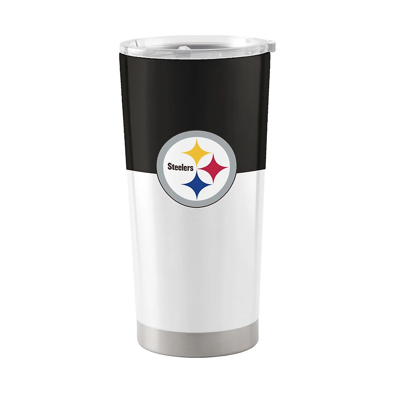 Steelers de Pittsburgh 20 oz. Gobelet en acier inoxydable à blocs de couleurs