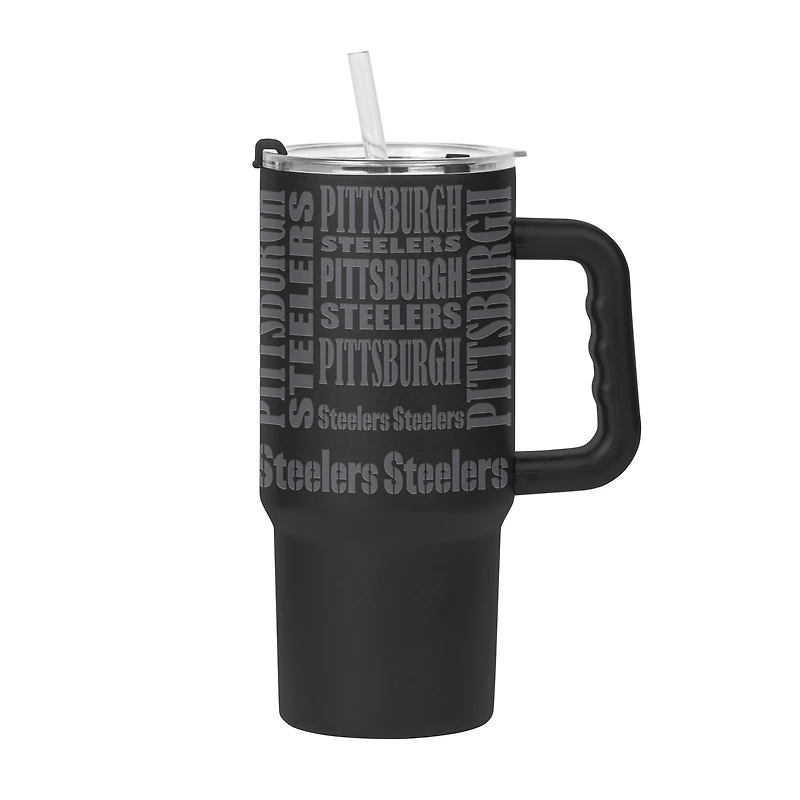 Verre à revêtement en poudre Replay de 24 oz des Steelers de Pittsburgh
