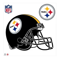 Pittsburgh Steelers - Autocollant mural repositionnable pour casque d'équipe 36''