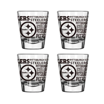 Pittsburgh Steelers 4-Pack 2oz. Shot Glass Set