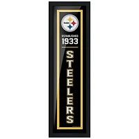 Pittsburgh Steelers - 6'' x 22'' Art encadré établi