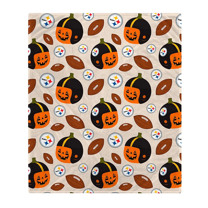 Pittsburgh Steelers 152,4 x 177,8 cm Citrouille Casque Corral Couverture polaire
