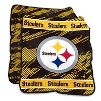 Couverture Sherpa ultra douce 60" x 70" des Steelers de Pittsburgh