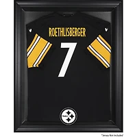 Vitrine de présentation avec cadre noir pour maillot des Pittsburgh Steelers