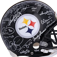 Pittsburgh Steelers Legends Autographed Riddell Speed Authentic Helmet with 16 Signatures & Multiple Inscriptions - Limited Edition of 24