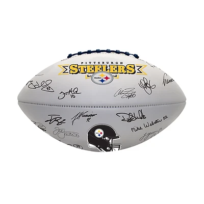 Ballon de football signature des légendes des Steelers de Pittsburgh