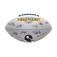 Ballon de football signature des légendes des Steelers de Pittsburgh