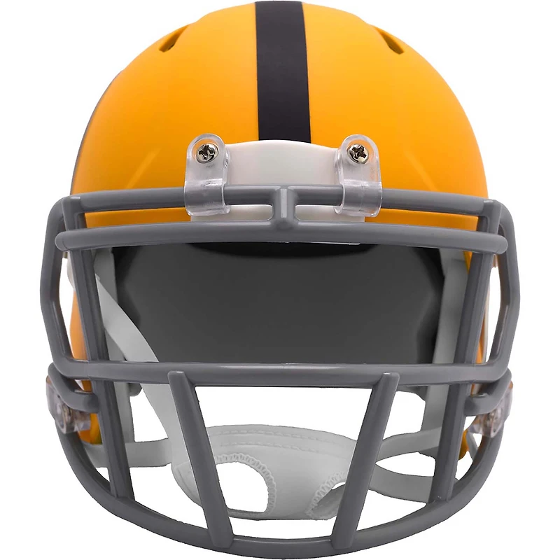Casque miniature Riddell 2025 des Steelers de Pittsburgh, version alternative de 1933, version rétro.