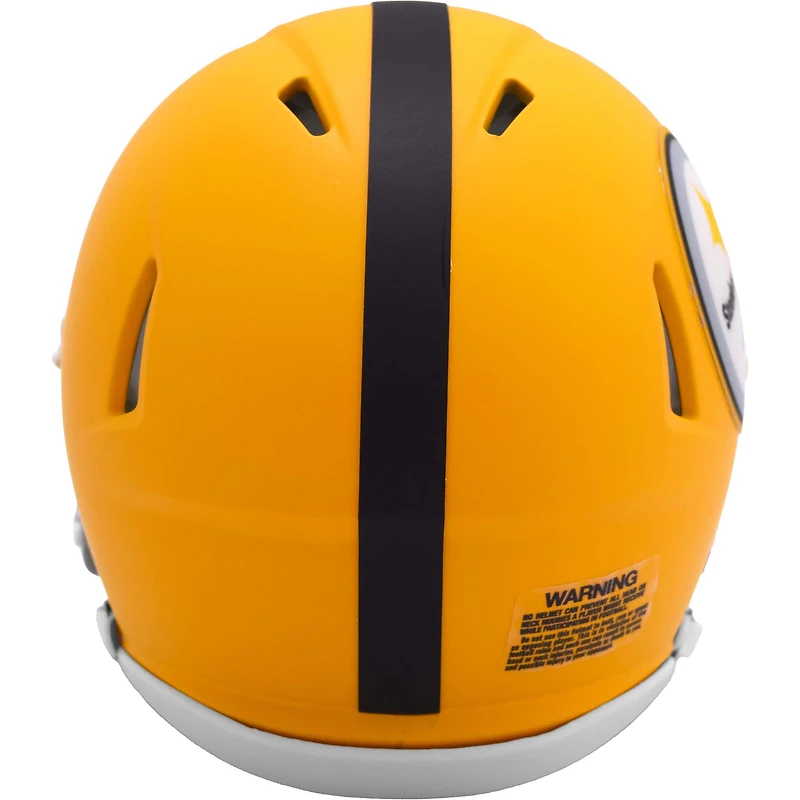 Casque miniature Riddell 2025 des Steelers de Pittsburgh, version alternative de 1933, version rétro.