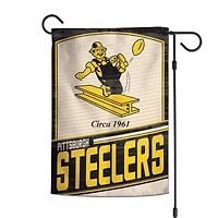 Pittsburgh Steelers WinCraft Drapeau de jardin 2 côtés 12'' x 18''