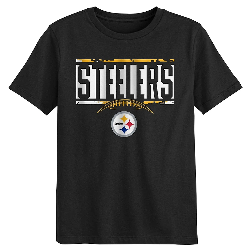 Preschool Black Pittsburgh Steelers The Blitz T-Shirt