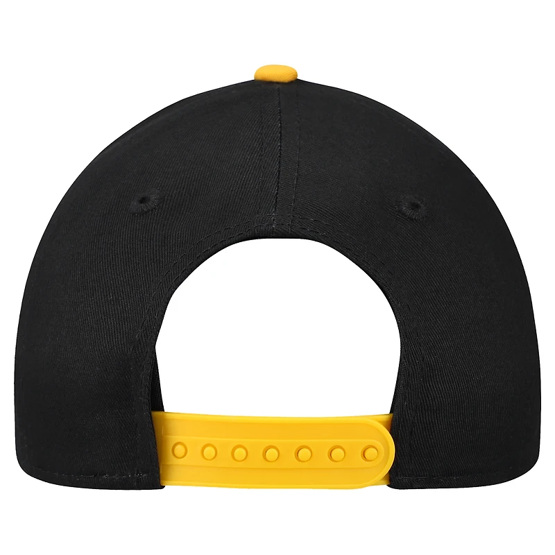 Preschool New Era  Black/Gold Pittsburgh Steelers  Arch COOLERA 9FORTY A-Frame M-Crown Adjustable Hat