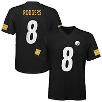 Preschool Outerstuff Aaron Rodgers Black Pittsburgh Steelers Replica Player Jersey