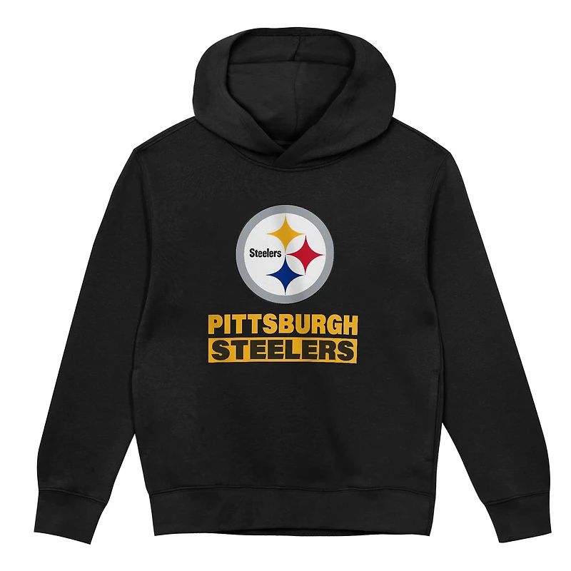 Preschool Outerstuff  Black Pittsburgh Steelers Back to Basics Hoodie