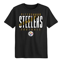 Preschool Outerstuff Black Pittsburgh Steelers Posterize T-Shirt