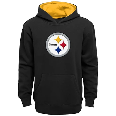 Sweat à capuche noir Prime des Pittsburgh Steelers pour enfants d'âge préscolaire Outerstuff