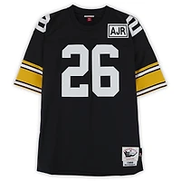 Maillot authentique noir Mitchell & Ness autographié par Rod Woodson des Steelers de Pittsburgh