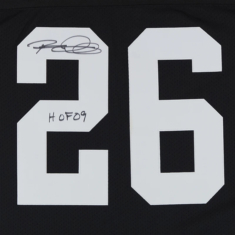 Rod Woodson Pittsburgh Steelers Autographed Black Mitchell & Ness Authentic Jersey with "HOF 09" Inscription