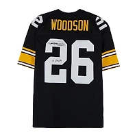 Rod Woodson Pittsburgh Steelers Autographed Black Mitchell & Ness Authentic Jersey with "HOF 09" Inscription