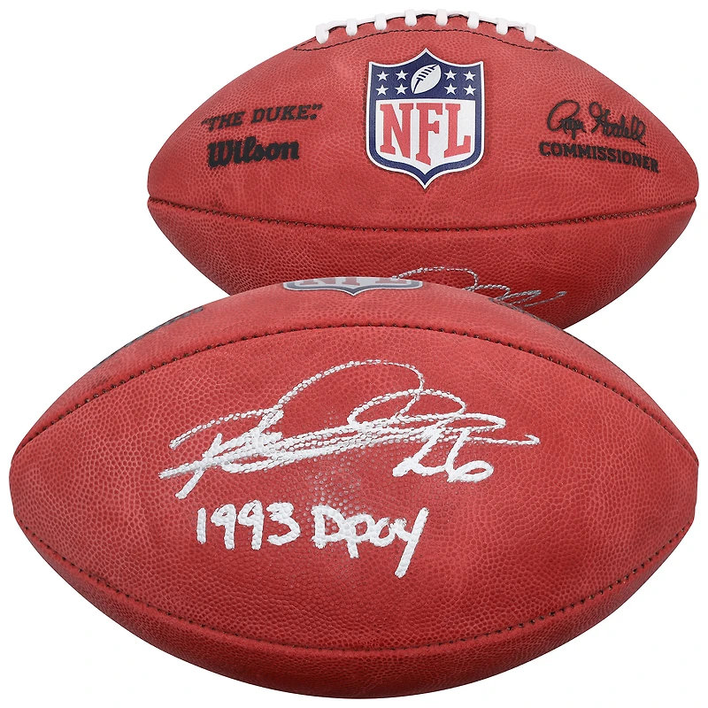 Rod Woodson Pittsburgh Steelers Autographed Duke Full Color Football with "1993 DPOY" Inscription