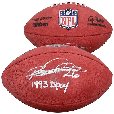 Rod Woodson Pittsburgh Steelers Autographed Duke Full Color Football with "1993 DPOY" Inscription