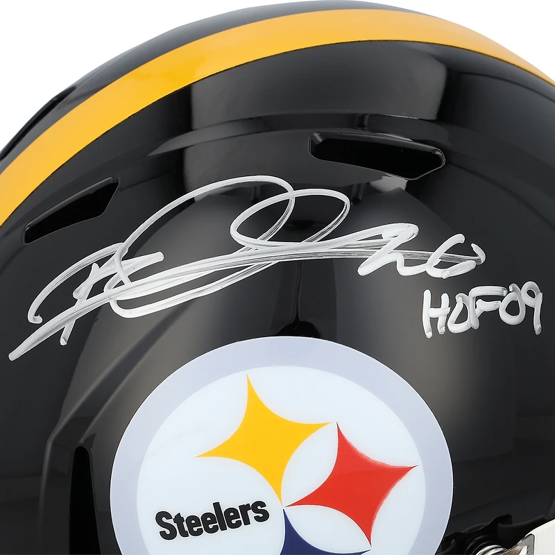 Rod Woodson Pittsburgh Steelers Autographed Riddell Speed Replica Helmet with "HOF 09" Inscription