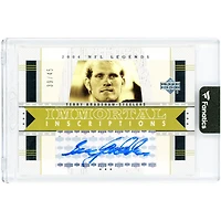 Terry Bradshaw Pittsburgh Steelers Autographed 2004 Upper Deck NFL Legends Immortal Inscriptions #II-TB #39/45 Card