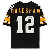 Terry Bradshaw Pittsburgh Steelers Autographed Black Mitchell & Ness Authentic Jersey