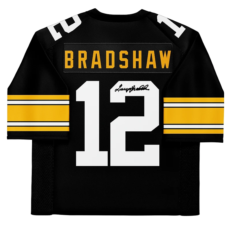 Terry Bradshaw Pittsburgh Steelers Autographed Black Mitchell & Ness Authentic Jersey
