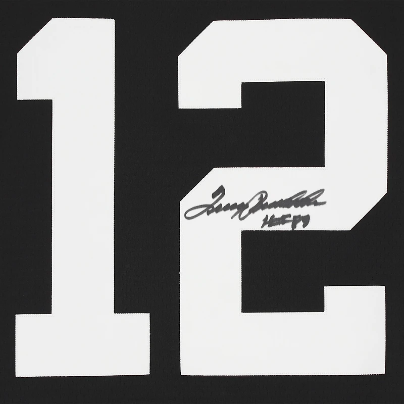 Terry Bradshaw Pittsburgh Steelers Autographed Mitchell & Ness Throwback Black Replica Jersey with "HOF 89" Inscription