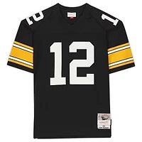 Terry Bradshaw Pittsburgh Steelers Autographed Mitchell & Ness Throwback Black Replica Jersey