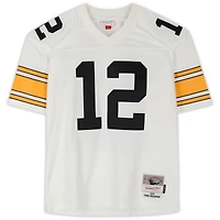 Terry Bradshaw Pittsburgh Steelers Autographed White Mitchell & Ness Replica Jersey