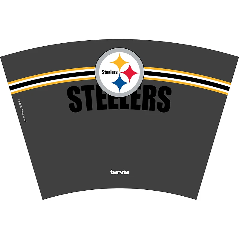 Gobelet classique Tervis Pittsburgh Steelers de 24 oz avec couvercle à paille Go the Distance