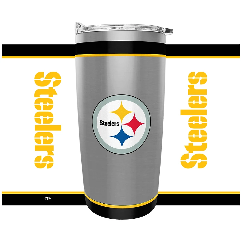 The Sports Vault Pittsburgh Steelers 20oz. Stainless Steel Tumbler