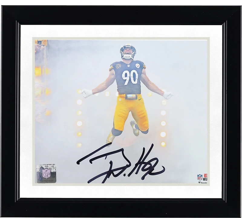 T.J. Watt Pittsburgh Steelers Autographed 8" x 10" Smoke Entrance Photograph