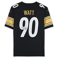 Maillot Nike Vapor F.U.S.E. noir dédicacé par T.J. Watt des Pittsburgh Steelers
