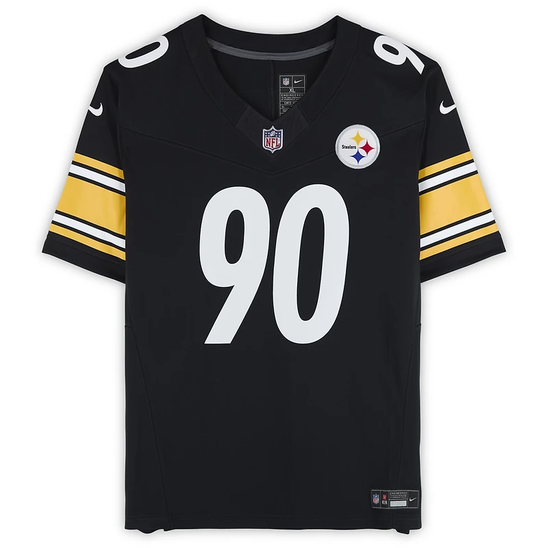 T.J. Watt Pittsburgh Steelers Autographed Black Nike Vapor F.U.S.E. Limited Jersey