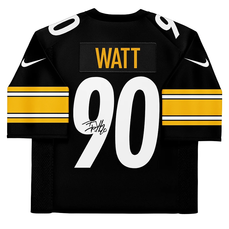 T.J. Watt Pittsburgh Steelers Autographed Black Nike Vapor F.U.S.E. Limited Jersey
