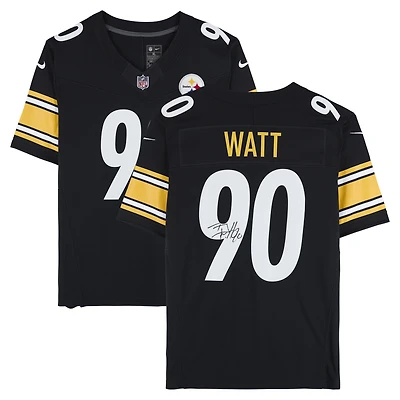 T.J. Watt Pittsburgh Steelers Autographed Black Nike Vapor F.U.S.E. Limited Jersey