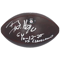 T.J. Watt Pittsburgh Steelers Autographed Game-Used Football vs. Cleveland Browns on October 12, 2025 with "GU 10-12-25 vs Cleveland" Inscription - #227