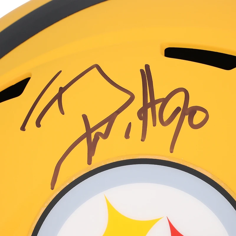 T.J. Watt Pittsburgh Steelers Autographed Riddell 2025 Alternate Speed Replica Helmet