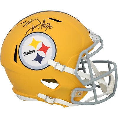T.J. Watt Pittsburgh Steelers Autographed Riddell 2025 Alternate Speed Replica Helmet