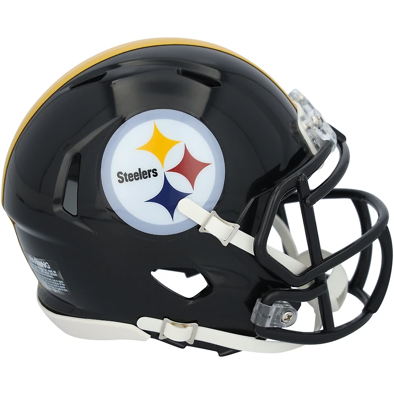 Mini-casque Riddell OVO Speed ​​autographié par T.J. Watt des Steelers de Pittsburgh