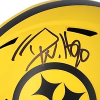 Réplique du casque Riddell Rave Speed autographié par T.J. Watt des Pittsburgh Steelers