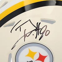 T.J. Watt Pittsburgh Steelers Autographed Riddell Retro Speed Mini Helmet